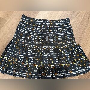 JCrew Patterned Pleated Skirt